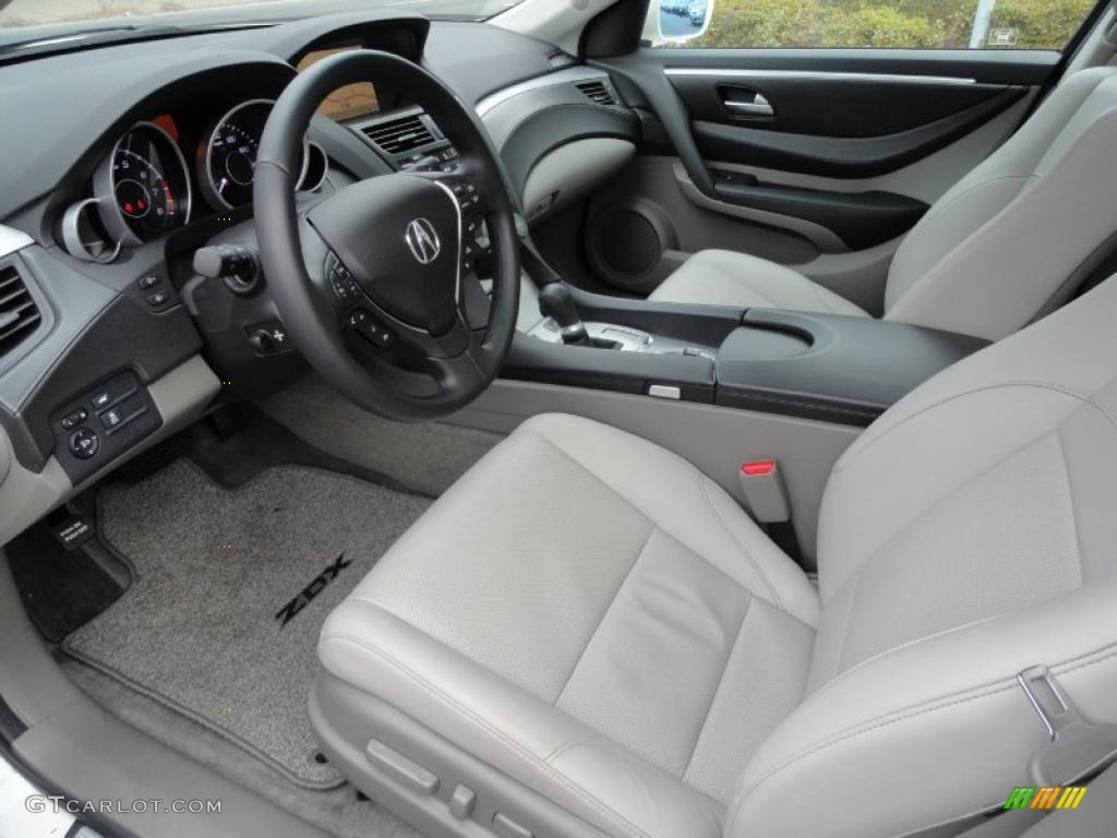 Taupe Interior 2010 Acura ZDX AWD Technology Photo #41946142
