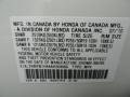 NH677PX: Aspen White Pearl 2010 Acura ZDX AWD Technology Color Code