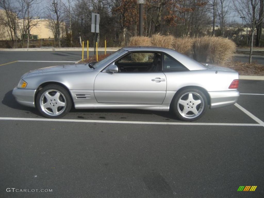 Brilliant Silver Metallic 2002 Mercedes-Benz SL 500 Roadster Exterior Photo #41946346