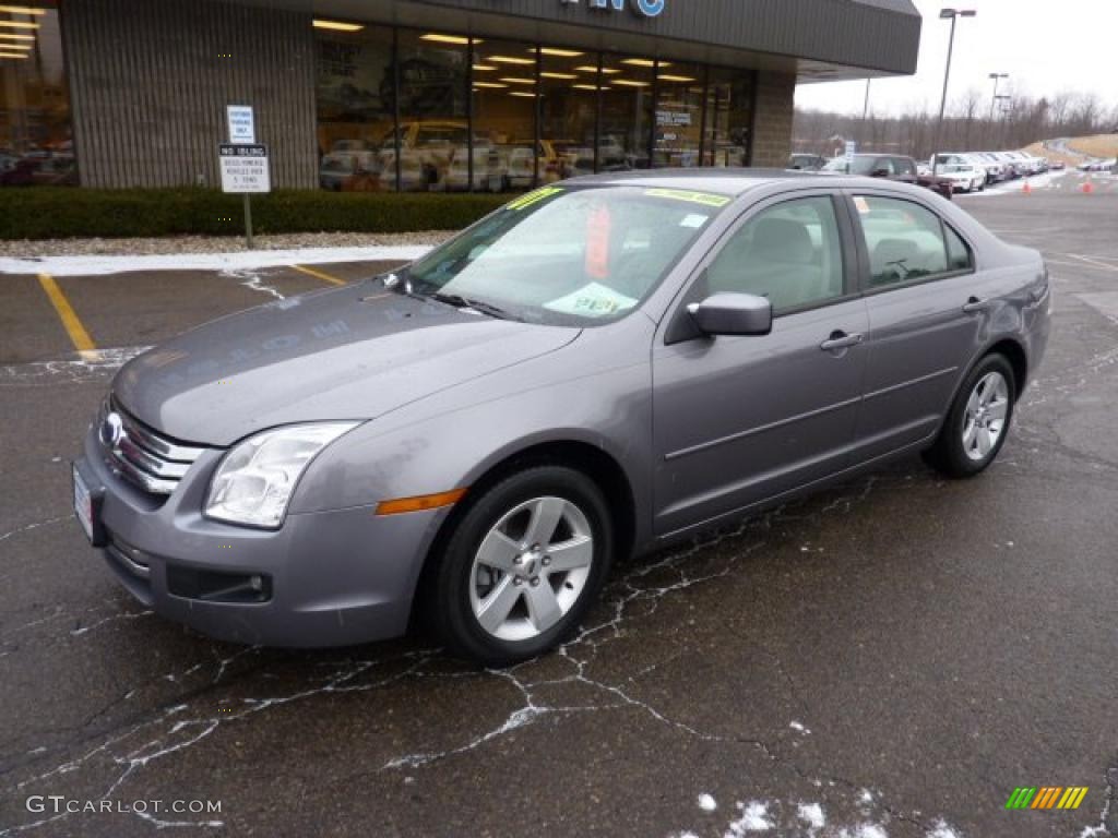 2007 Fusion SE V6 AWD - Tungsten Grey Metallic / Light Stone photo #8
