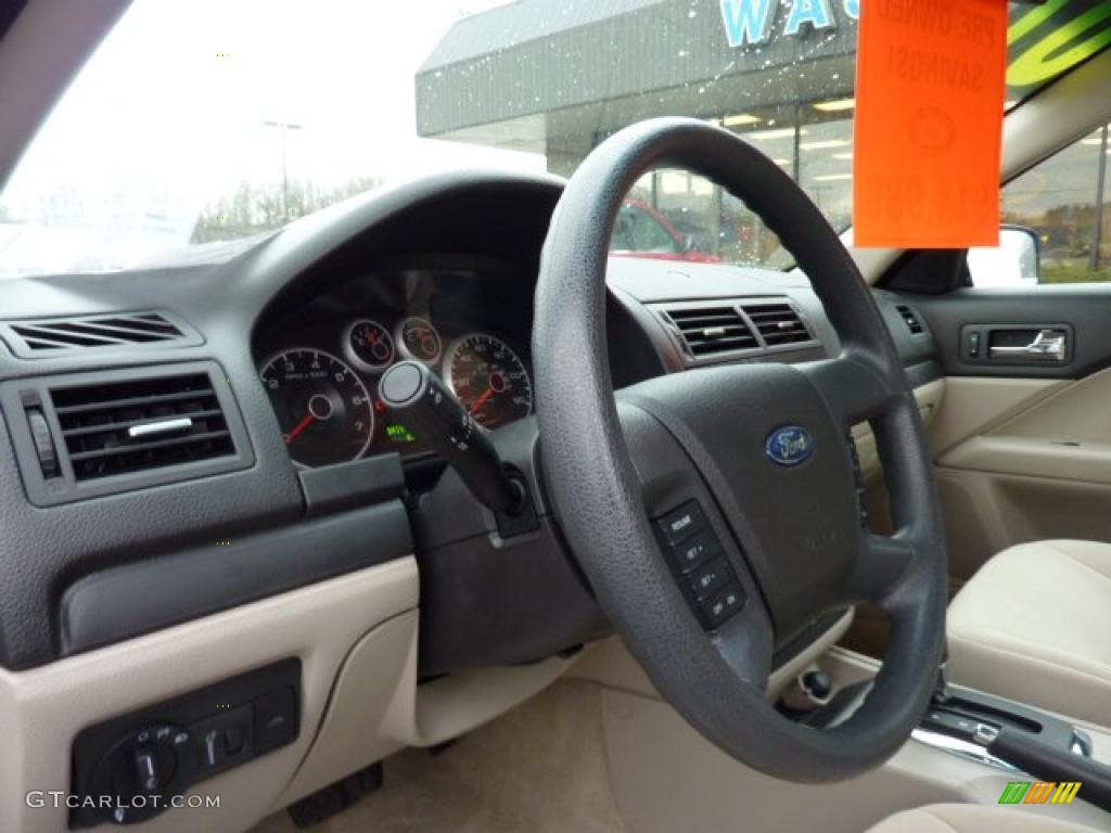 2007 Fusion SE V6 AWD - Tungsten Grey Metallic / Light Stone photo #11