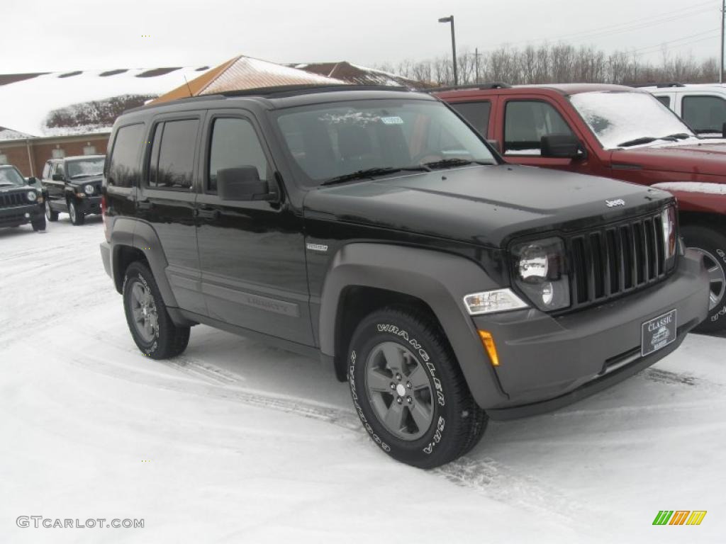 Brilliant Black Crystal Pearl 2011 Jeep Liberty Renegade 4x4 Exterior Photo #41948892