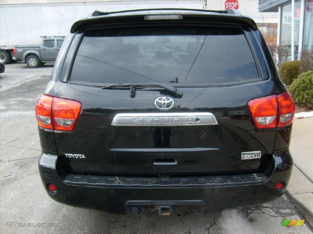 2008 Sequoia Limited 4WD - Black / Graphite photo #4