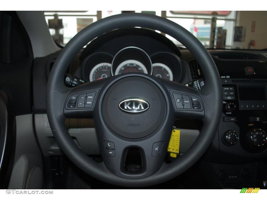 2011 Kia Forte Koup EX Stone Steering Wheel Photo #41951924