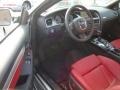 Black/Magma Red Silk Nappa Leather Prime Interior Photo for 2011 Audi S5 #41952540