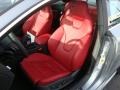 Black/Magma Red Silk Nappa Leather Interior Photo for 2011 Audi S5 #41952612
