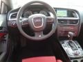 Black/Magma Red Silk Nappa Leather Dashboard Photo for 2011 Audi S5 #41952840