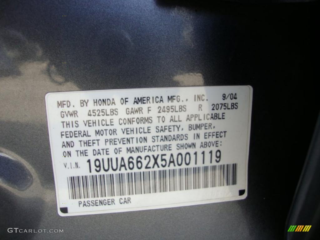 2005 TL 3.2 - Anthracite Metallic / Ebony photo #56