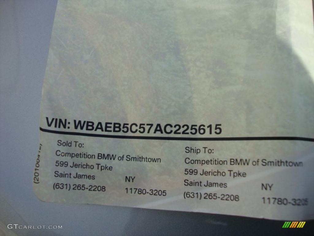 2010 BMW 6 Series 650i Convertible Window Sticker Photo #41954340