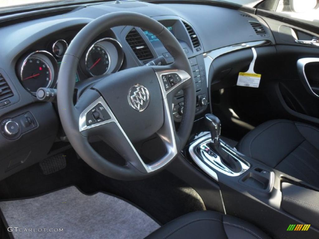 Ebony Interior 2011 Buick Regal CXL Photo #41957824