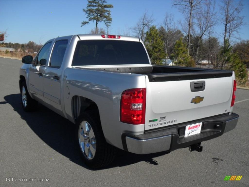 2011 Silverado 1500 LT Crew Cab - Sheer Silver Metallic / Ebony photo #2