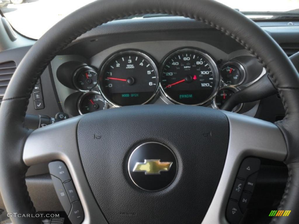 2011 Silverado 1500 LT Crew Cab - Sheer Silver Metallic / Ebony photo #12