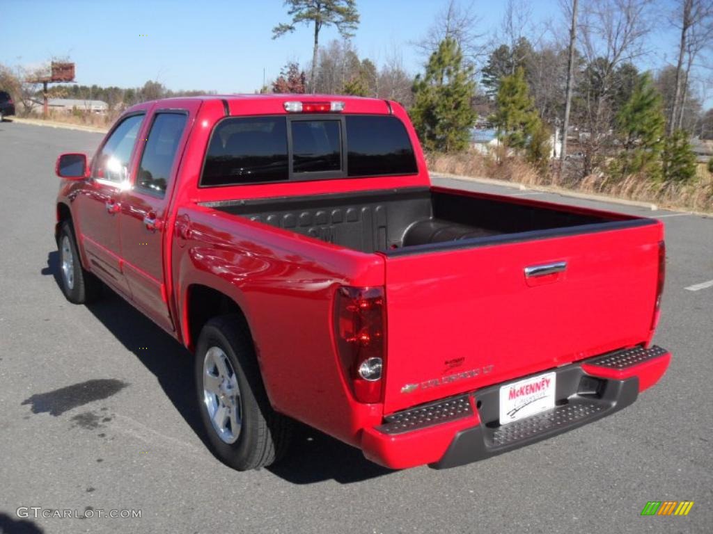 2011 Colorado LT Crew Cab - Victory Red / Ebony photo #2