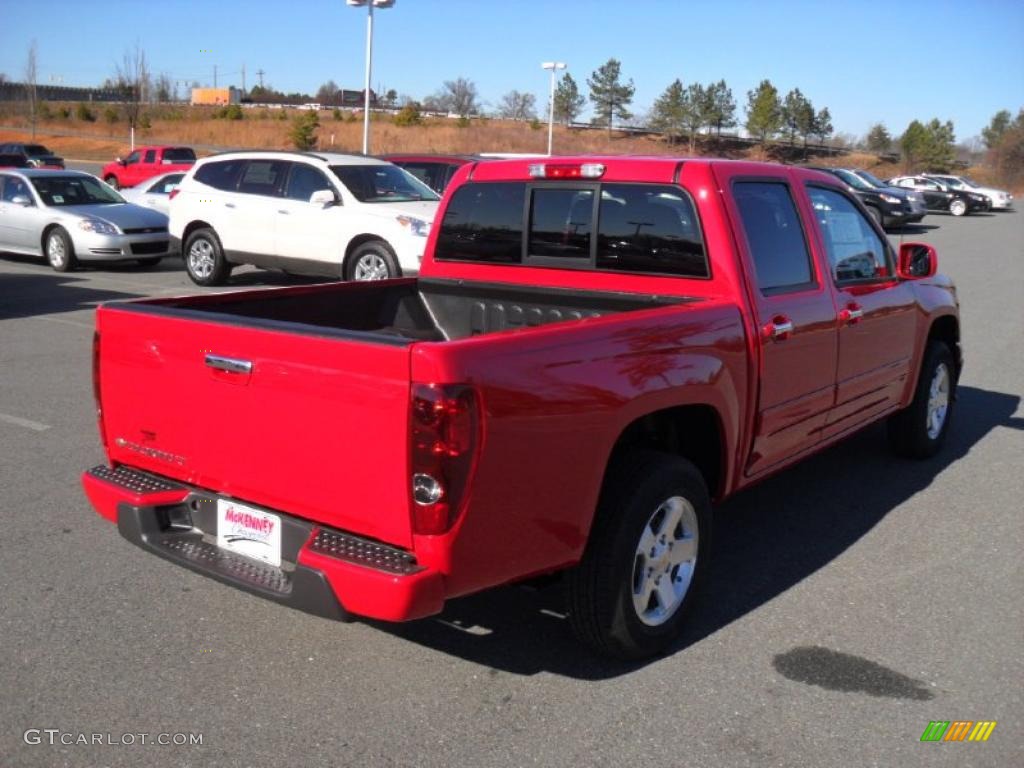 2011 Colorado LT Crew Cab - Victory Red / Ebony photo #4