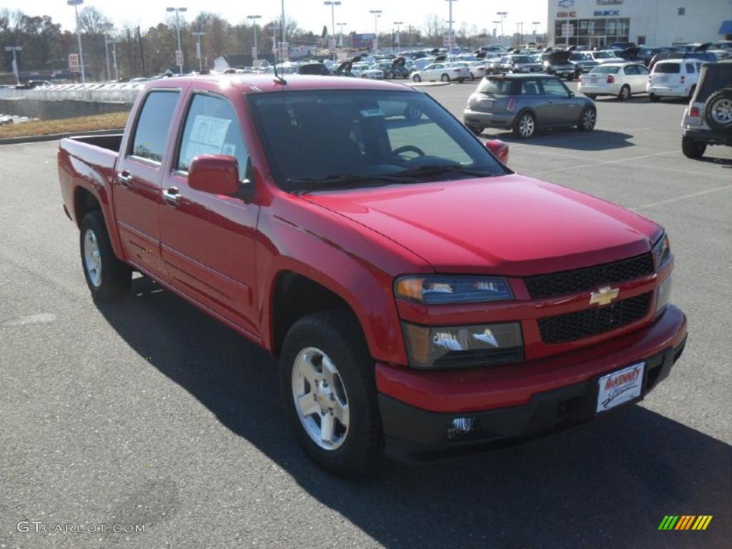 2011 Colorado LT Crew Cab - Victory Red / Ebony photo #5