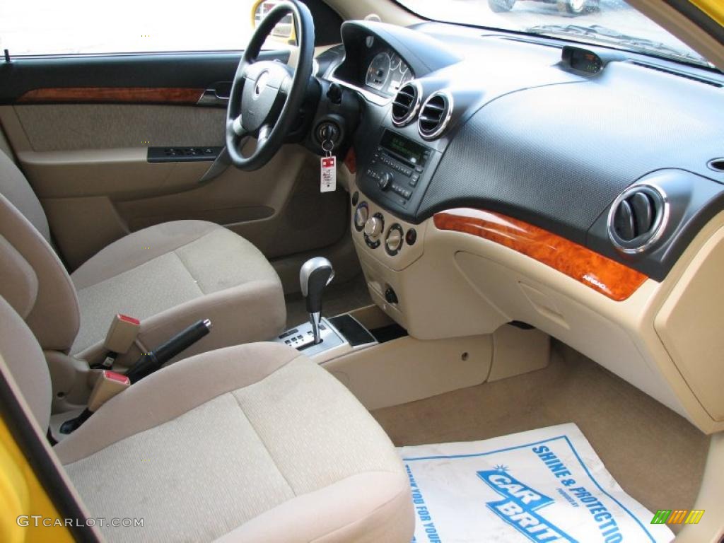 2009 Aveo Aveo5 LT - Summer Yellow / Neutral photo #10
