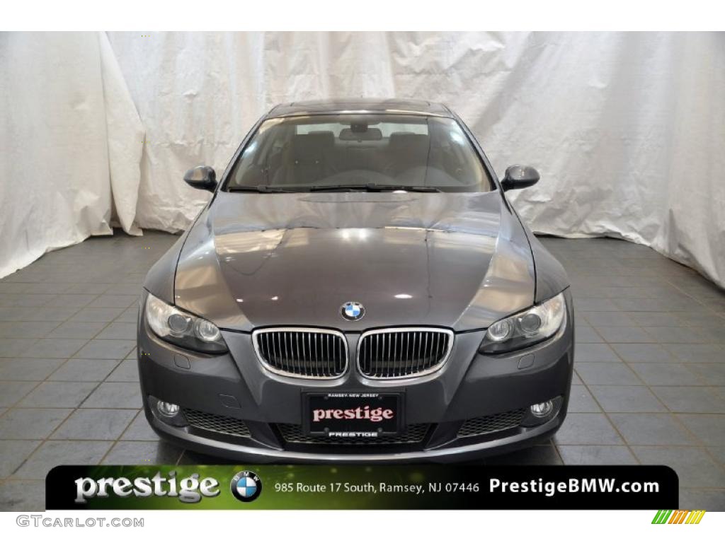 2008 3 Series 335xi Coupe - Sparkling Graphite Metallic / Black photo #6