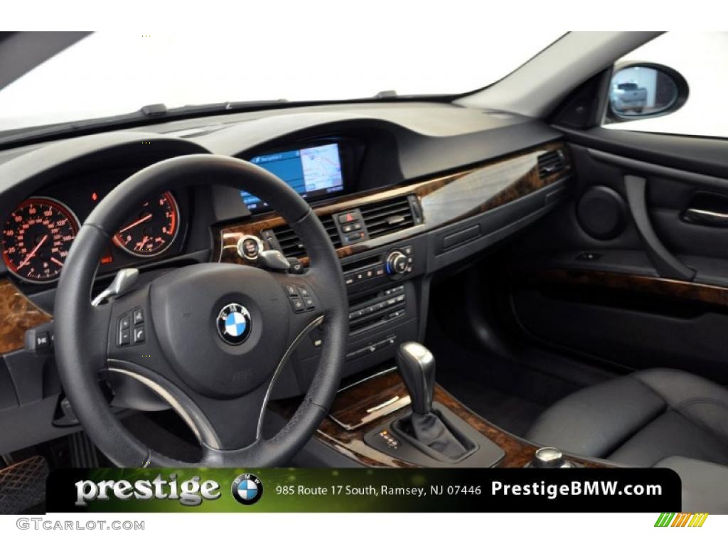 2008 3 Series 335xi Coupe - Sparkling Graphite Metallic / Black photo #15