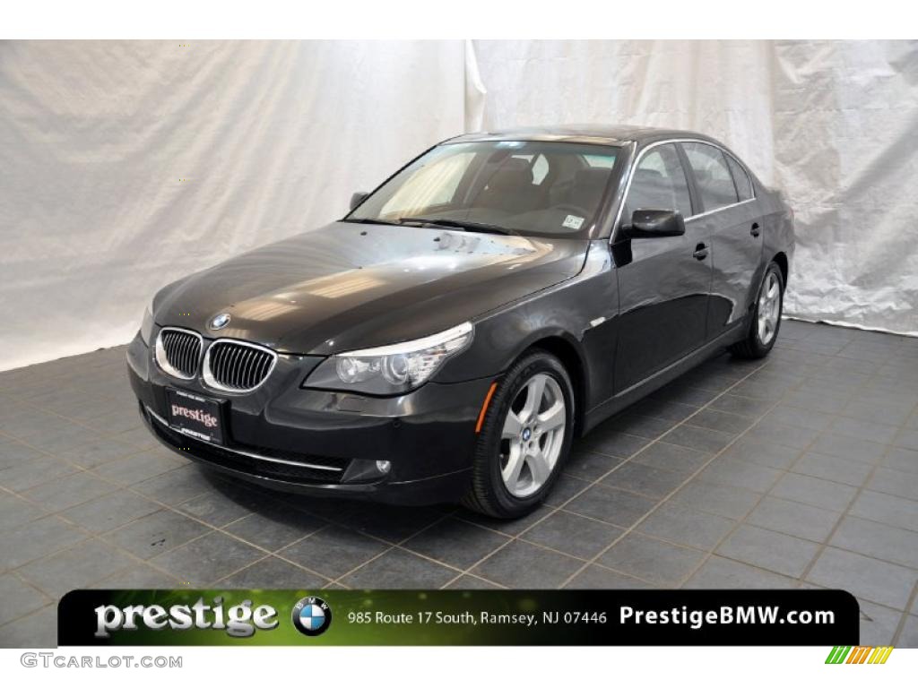 2008 5 Series 535xi Sedan - Jet Black / Black photo #1