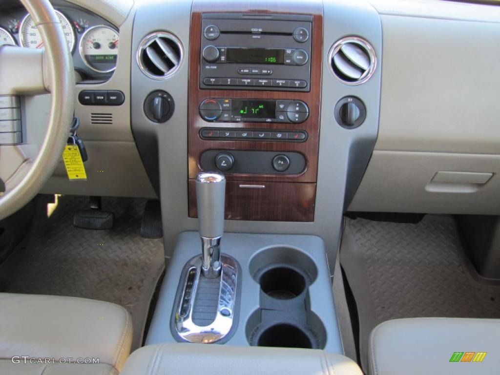 2005 F150 Lariat SuperCrew 4x4 - Dark Stone Metallic / Tan photo #17