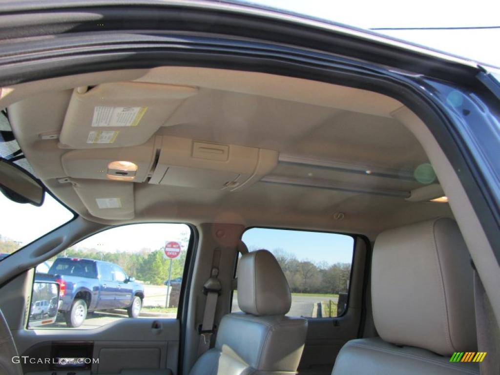 2005 F150 Lariat SuperCrew 4x4 - Dark Stone Metallic / Tan photo #19