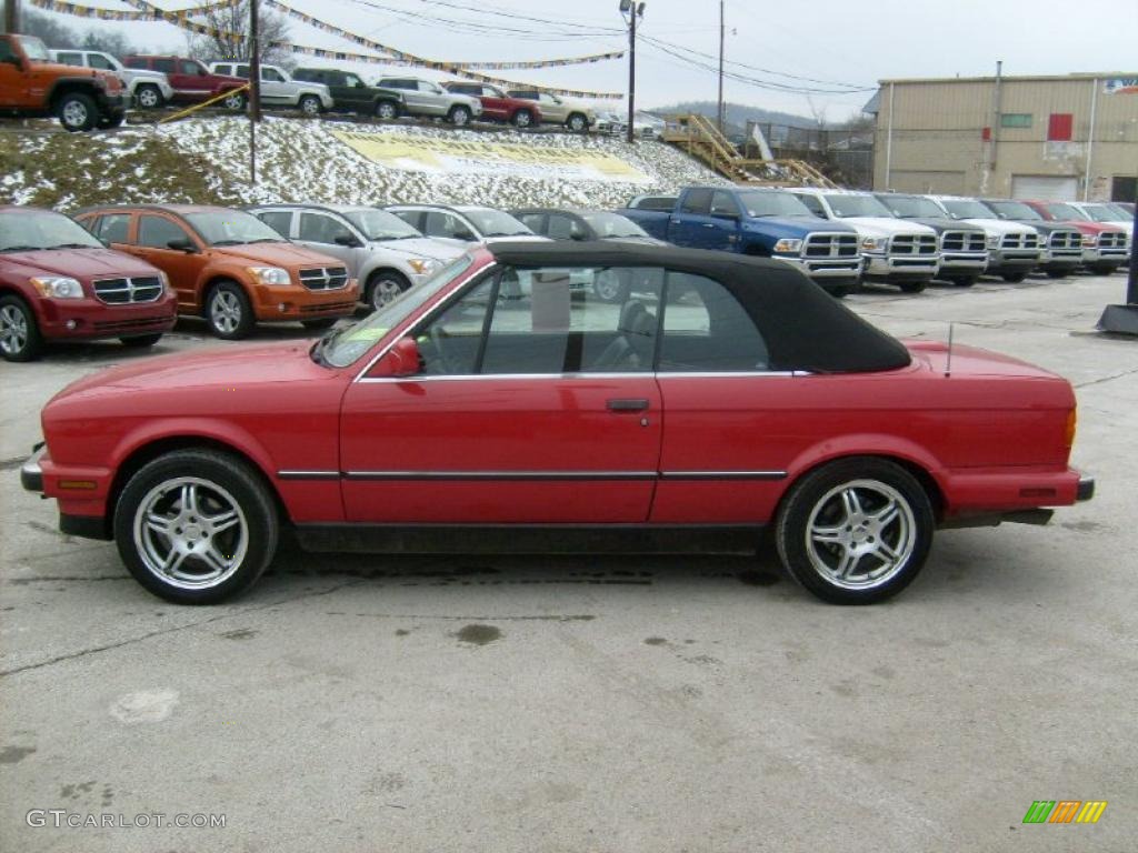 Bright Red 1989 BMW 3 Series 325i Convertible Exterior Photo #41965248
