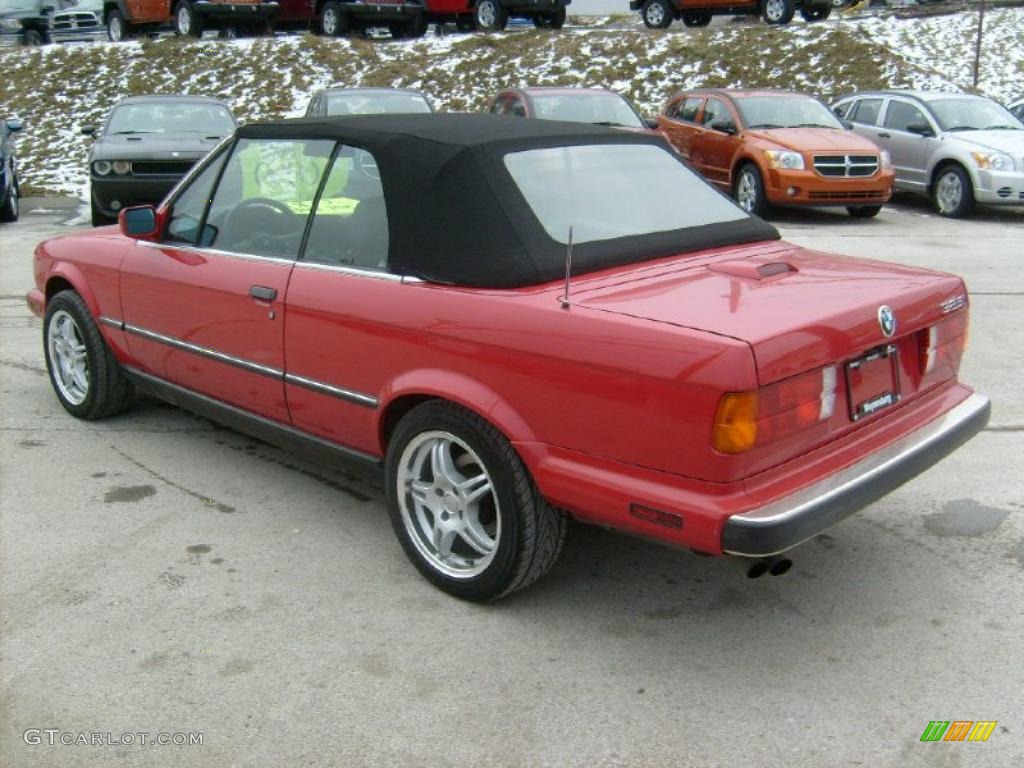 Bright Red 1989 BMW 3 Series 325i Convertible Exterior Photo #41965268