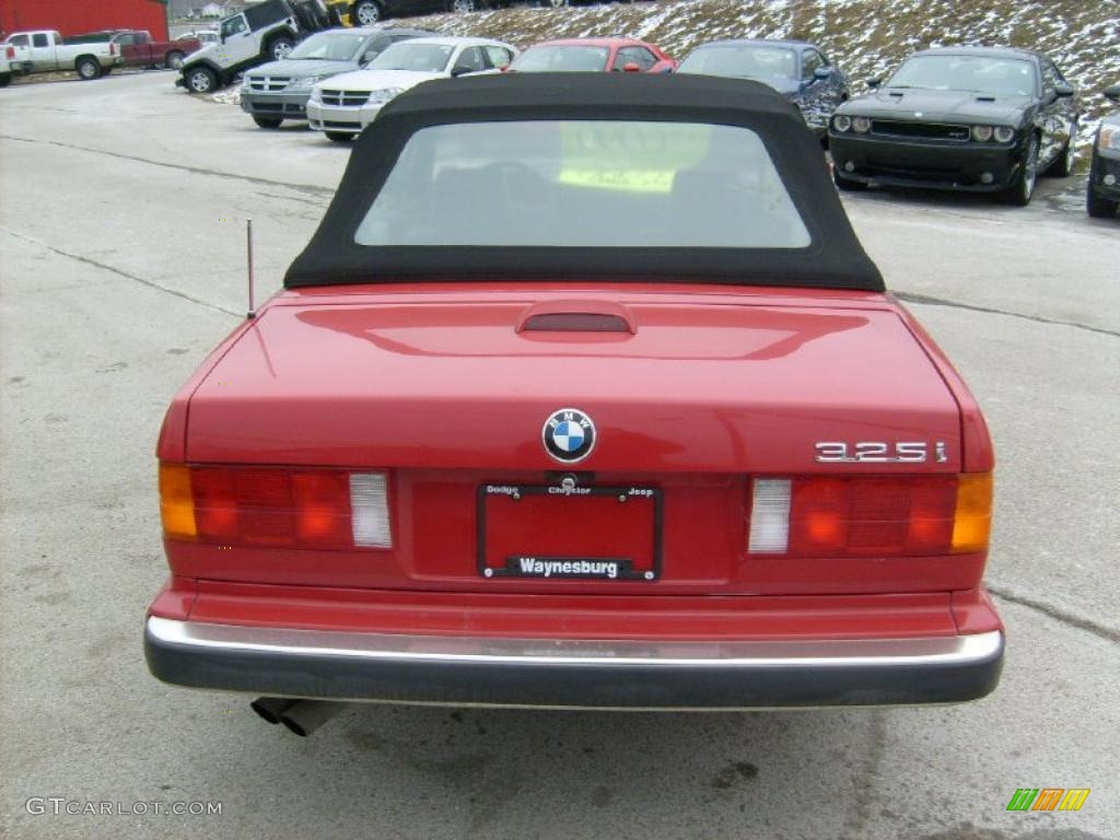 Bright Red 1989 BMW 3 Series 325i Convertible Exterior Photo #41965300