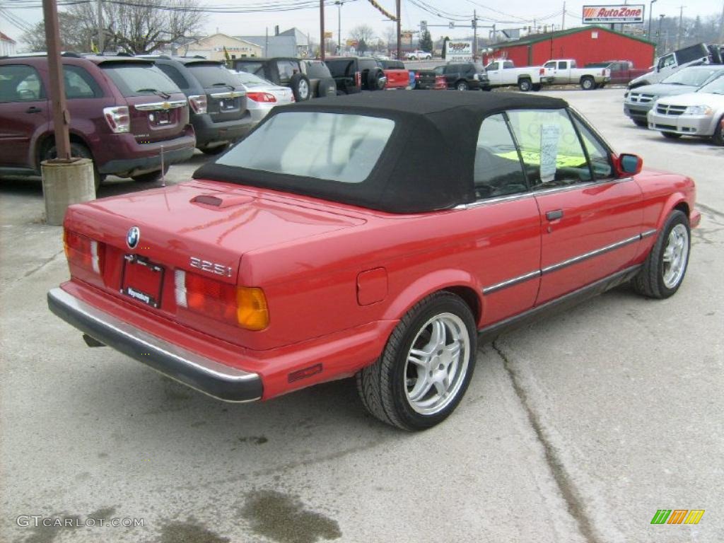 Bright Red 1989 BMW 3 Series 325i Convertible Exterior Photo #41965308