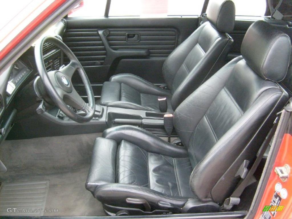 Black Interior 1989 BMW 3 Series 325i Convertible Photo #41965444