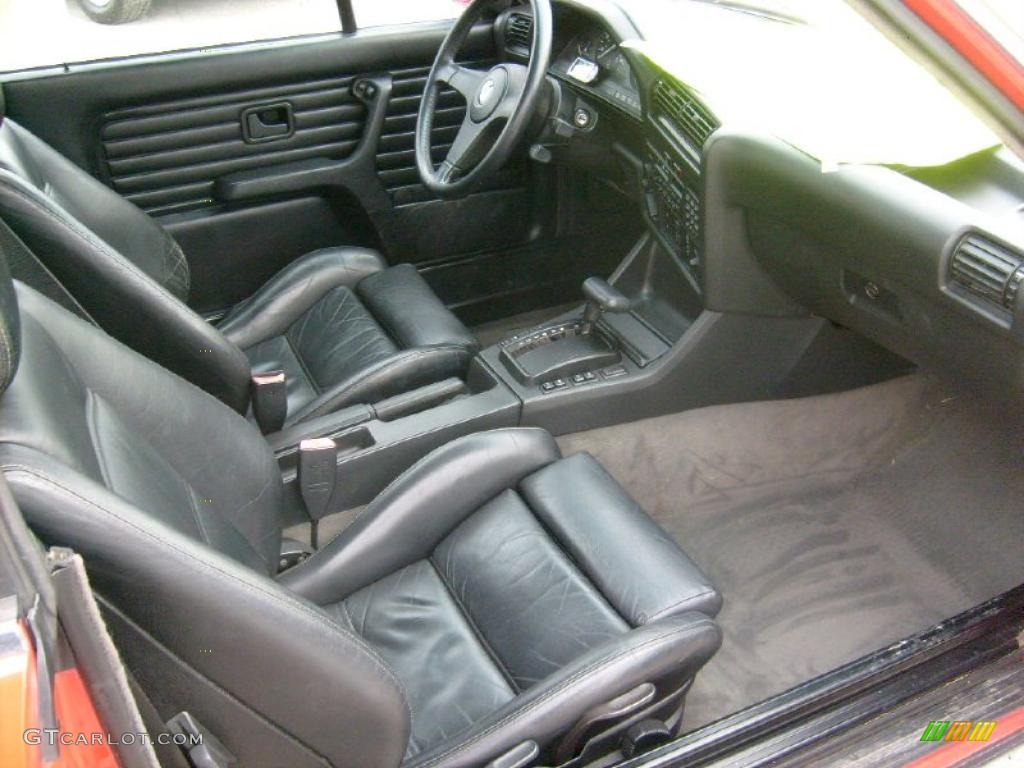 1989 BMW 3 Series 325i Convertible Black Dashboard Photo #41965564