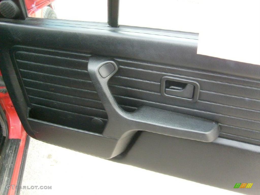 1989 BMW 3 Series 325i Convertible Black Door Panel Photo #41965588