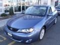 2009 Newport Blue Pearl Subaru Impreza 2.5i Premium Sedan  photo #1