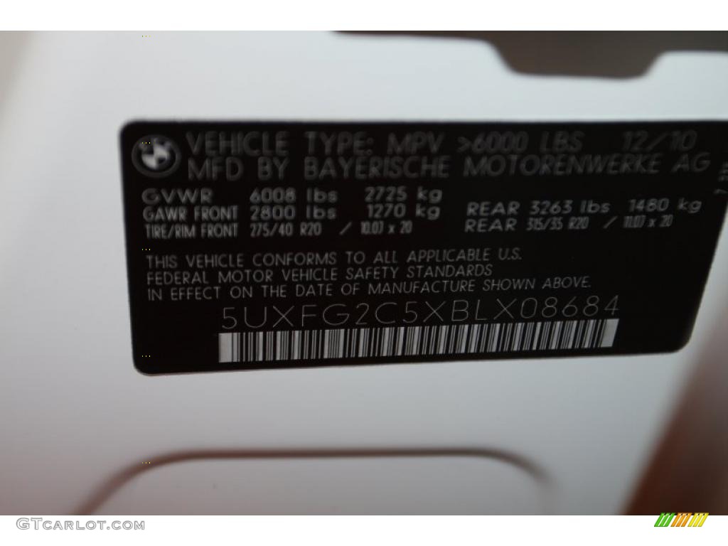 2011 X6 xDrive35i - Alpine White / Saddle Brown photo #6
