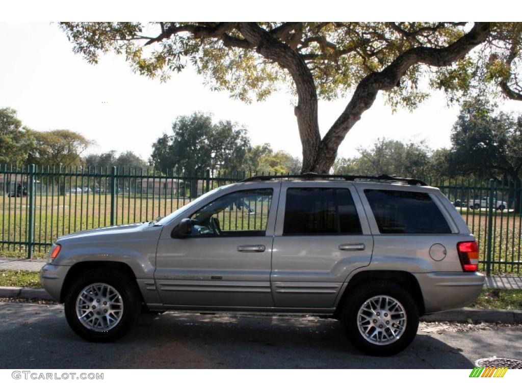 2004 Grand Cherokee Limited 4x4 - Light Pewter Metallic / Taupe photo #3
