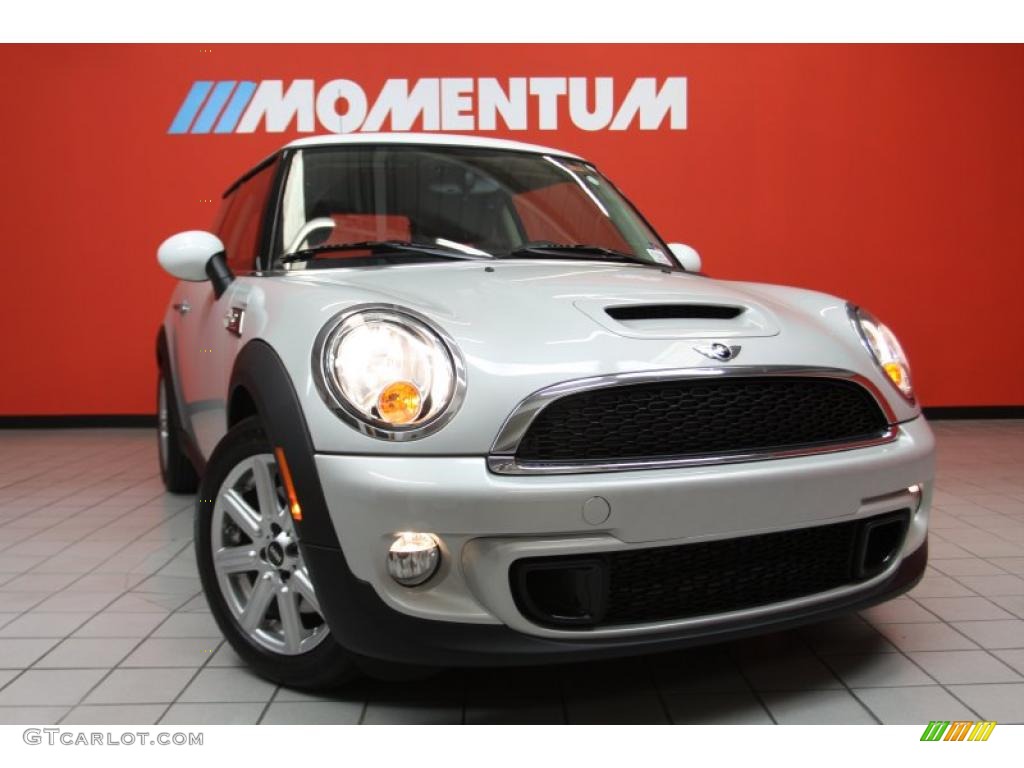 2011 Cooper S Hardtop - White Silver Metallic / Carbon Black photo #1