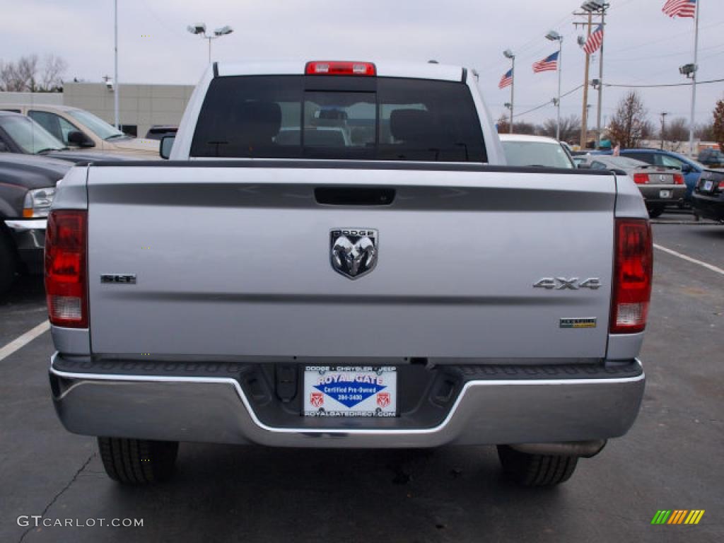 2010 Ram 1500 SLT Quad Cab 4x4 - Bright Silver Metallic / Dark Slate/Medium Graystone photo #6