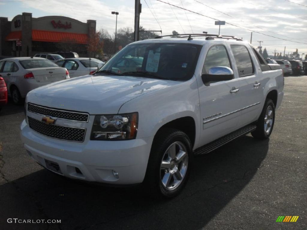 2009 Avalanche LTZ 4x4 - Summit White / Ebony photo #1