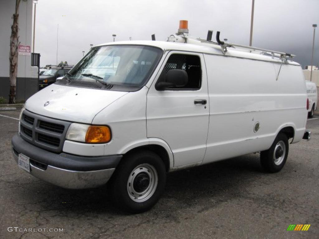 2001 Ram Van 3500 Cargo Utility - Bright White / Dark Slate Gray photo #3