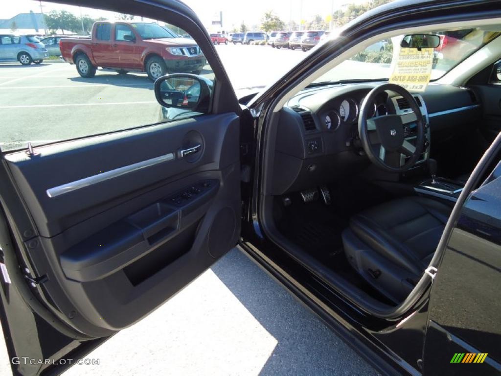 2008 Charger R/T - Brilliant Black Crystal Pearl / Dark Slate Gray photo #4