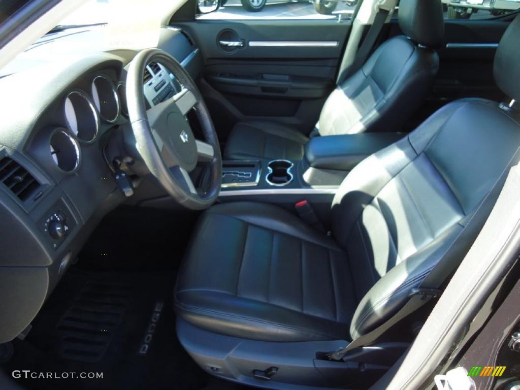 2008 Charger R/T - Brilliant Black Crystal Pearl / Dark Slate Gray photo #5