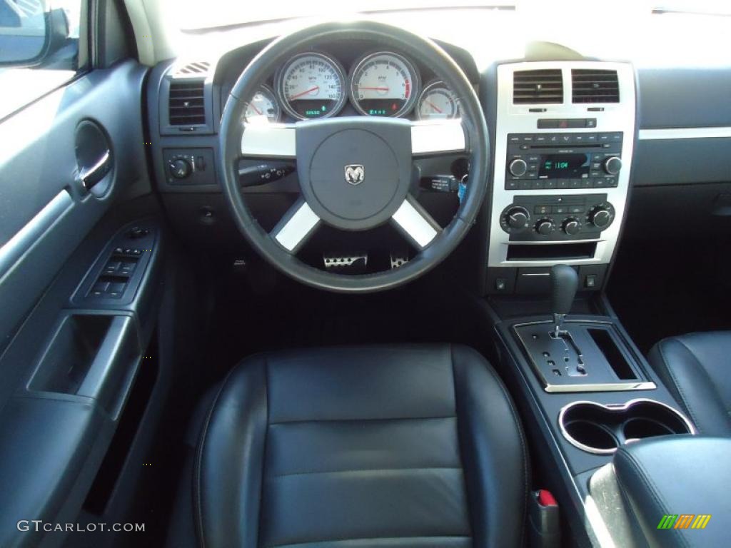 2008 Charger R/T - Brilliant Black Crystal Pearl / Dark Slate Gray photo #9