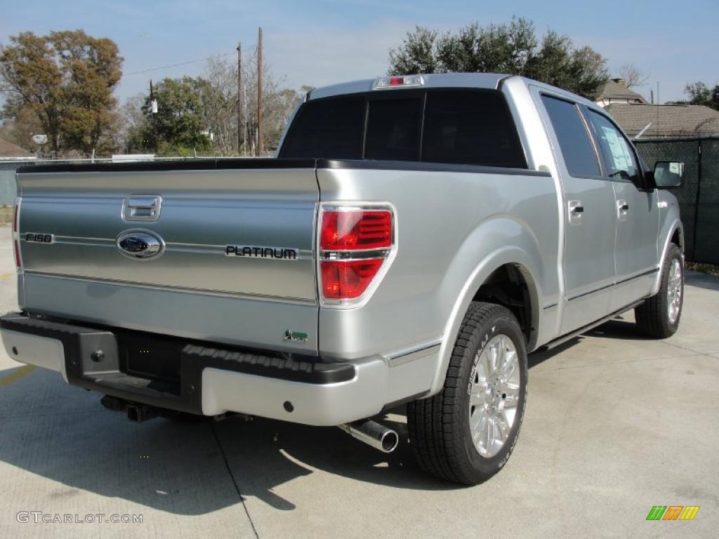 2010 F150 Lariat SuperCrew - Ingot Silver Metallic / Medium Stone photo #3