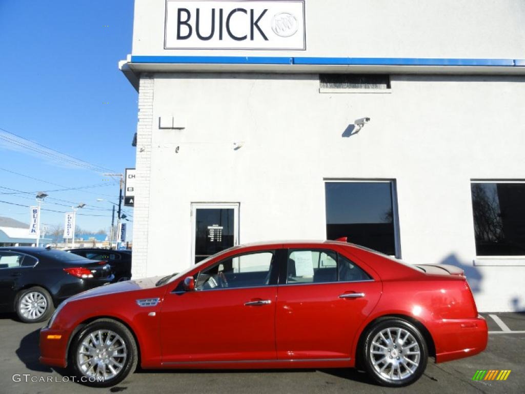 Crystal Red Tintcoat 2010 Cadillac STS V8 Exterior Photo #41978135