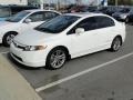 2008 Taffeta White Honda Civic Si Sedan  photo #1