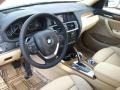 2011 BMW X3 Sand Beige Nevada Leather Interior Prime Interior Photo