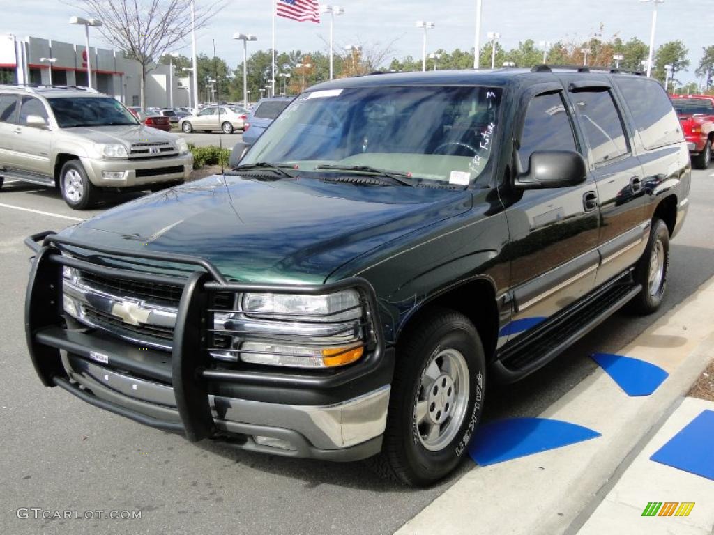 2003 Suburban 1500 4x4 - Dark Green Metallic / Gray/Dark Charcoal photo #1