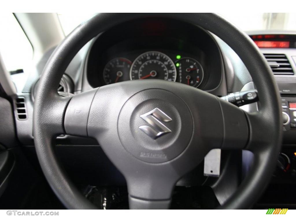 2007 SX4 AWD - Techno Blue Metallic / Black photo #19