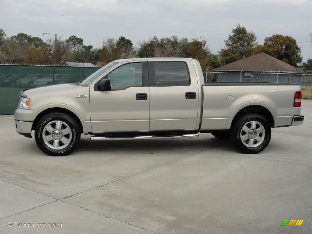 2006 F150 Lariat SuperCrew - Smokestone Metallic / Black photo #6