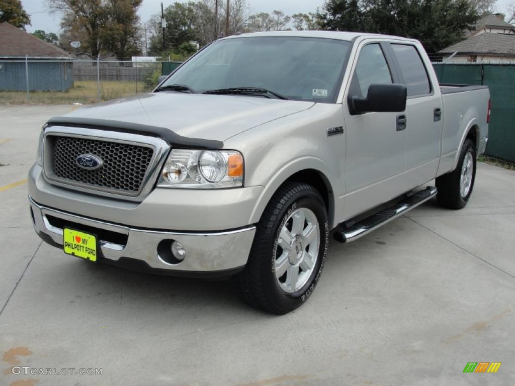 2006 F150 Lariat SuperCrew - Smokestone Metallic / Black photo #7